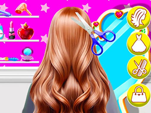 Baby Bella Braid Hair Salon game screenshot - hypercasual - Free online game