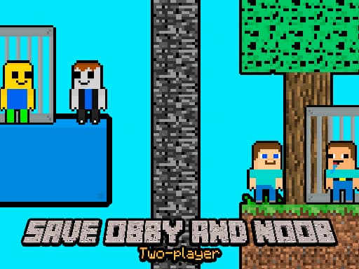 Save Obby and Noob Two players游戏截图 - arcade - 免费在线游戏