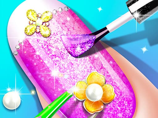Princess Nail Makeup Salon game screenshot - girls - Free online game