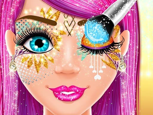 Face paint Game game screenshot - girls - Free online game