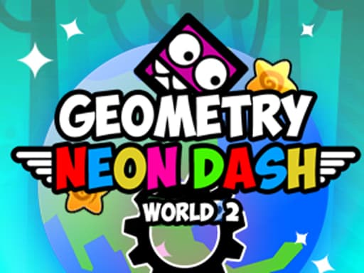 Geometry neon dash world 2 game screenshot - arcade - Free online game