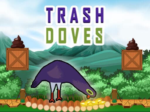 Trash Doves game screenshot - clicker - Free online game