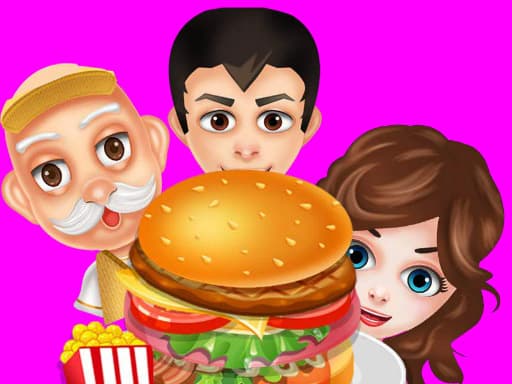 Buger Cooking Food Shop	 game screenshot - 3d - Free online game