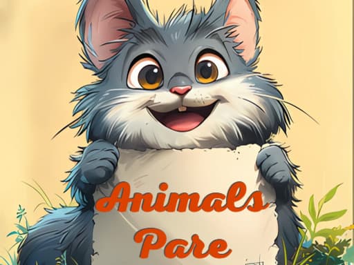 Animals Pare game screenshot - girls - Free online game