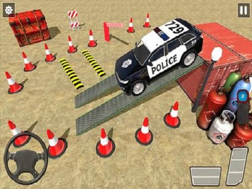Captura de pantalla del juego Modern Police Car Parking Sim 2022 - adventure - Juego gratuito en línea