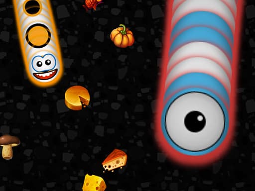 Worms Zone a Slithery Snake game screenshot - arcade - Free online game