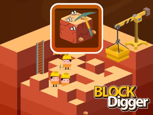 Block Digger game screenshot - clicker - Free online game