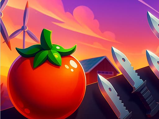 Captura de pantalla del juego Runner Tomato: Hyper Casual - action - Juego gratuito en línea