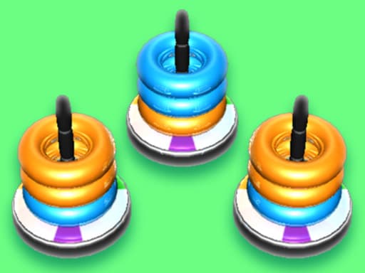 Captura de pantalla del juego Hoop Stack   Sort Puzzle Game - puzzles - Juego gratuito en línea