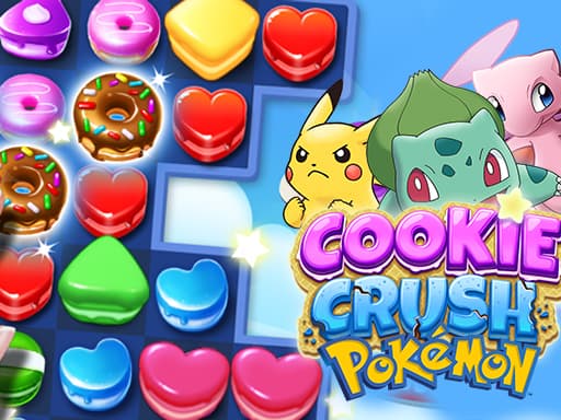 Captura de pantalla del juego Cookie Crush Pokemon - puzzles - Juego gratuito en línea
