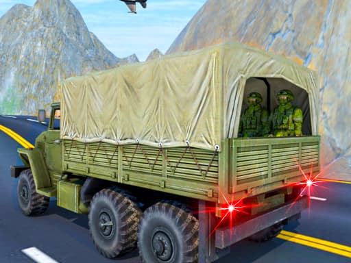 Captura de pantalla del juego Army Truck Driving Game - adventure - Juego gratuito en línea