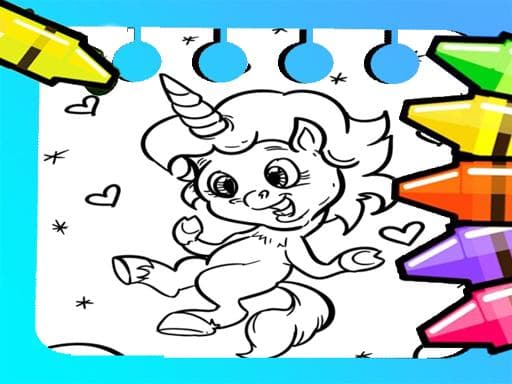 Magical Unicorn Coloring Pages game screenshot - girls - Free online game
