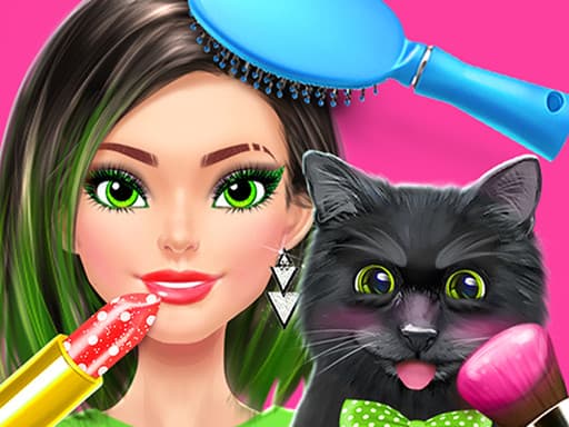 Dog Cat Surprise Pet Spa game screenshot - girls - Free online game
