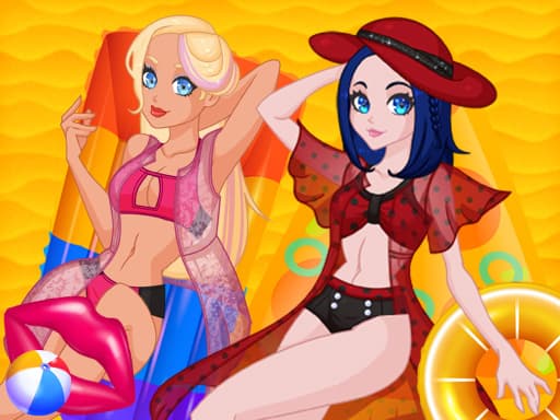 Pool Float Party游戏截图 - girls - 免费在线游戏