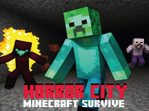 Horror City Minecraft Survive game screenshot - action - Free online game