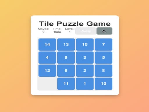 Tile Puzzle Game游戏截图 - puzzles - 免费在线游戏