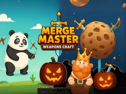 Merge Master: Weapons Craft game screenshot - clicker - Free online game