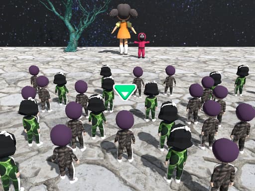 Captura de pantalla del juego Squid Game Space - adventure - Juego gratuito en línea