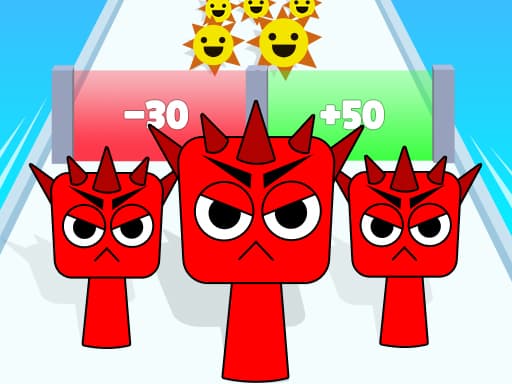 Captura de pantalla del juego Sprunki Run - racing - Juego gratuito en línea