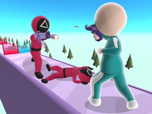 Squid Gun Fest game screenshot - shooting - Free online game