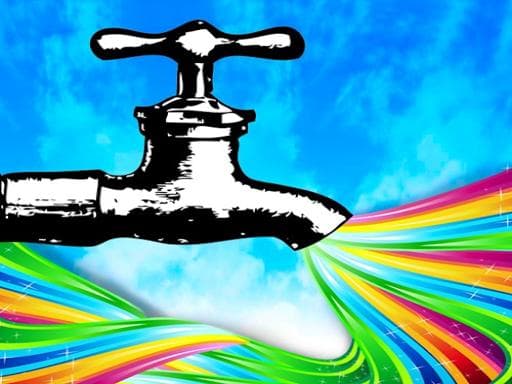 Captura de pantalla del juego Neon Water - 2 player - Juego gratuito en línea