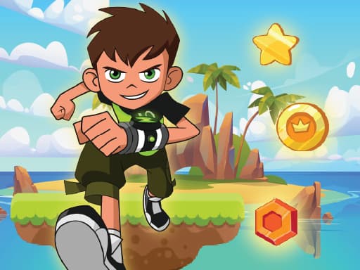 Ben 10 Island Run game screenshot - hypercasual - Free online game