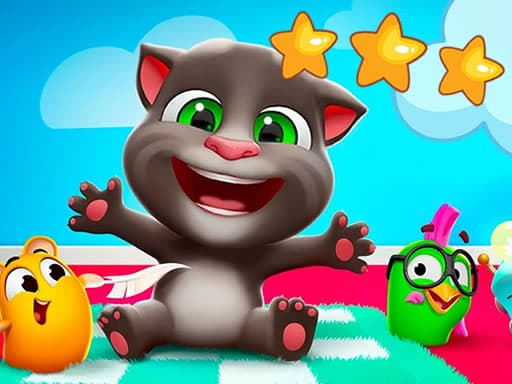 Captura de pantalla del juego Talking Tom Hidden Stars - puzzles - Juego gratuito en línea