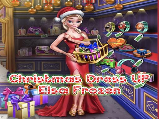 Elsa Frozen Christmas Dress up game screenshot - girls - Free online game