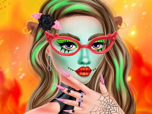 Makeup Studio Halloween game screenshot - girls - Free online game