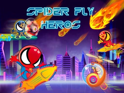 Captura de pantalla del juego Spider Fly Heroes - adventure - Juego gratuito en línea
