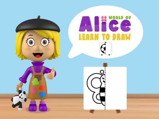 Captura de pantalla del juego World of Alice   Learn to Draw - clicker - Juego gratuito en línea