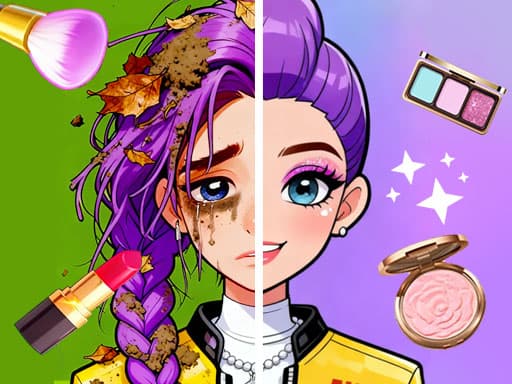 Captura de pantalla del juego Magic Beauty Makeup - hypercasual - Juego gratuito en línea