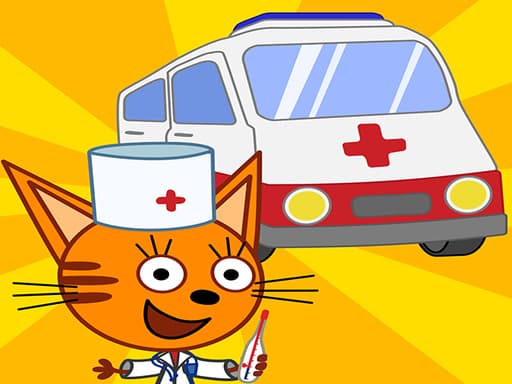 Kid Cats Animal Doctor Games Cat Game游戏截图 - arcade - 免费在线游戏