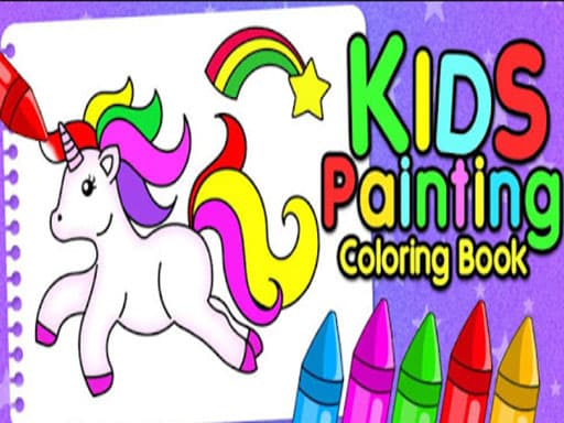 Kids Finger Painting Coloring game screenshot - girls - Free online game