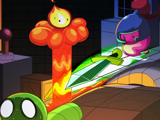 Captura de pantalla del juego Slime Knight - arcade - Juego gratuito en línea