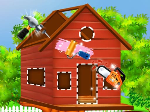 Baby Taylor Build A Treehouse game screenshot - girls - Free online game
