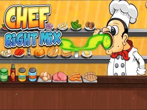 Chef Righty Mix game screenshot - cooking - Free online game