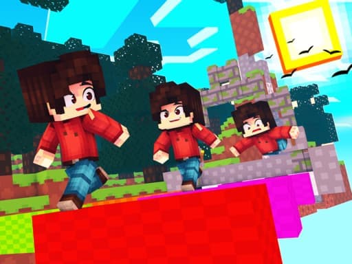 Captura de pantalla del juego BloxdHop.io - racing - Juego gratuito en línea