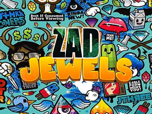 Zad Jewels game screenshot - clicker - Free online game