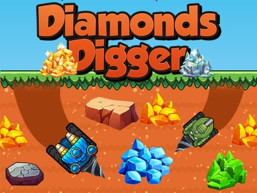 Diamonds Digger game screenshot - adventure - Free online game
