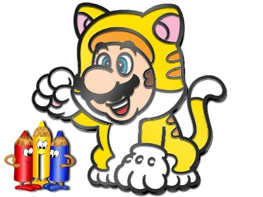 Mario Rush Coloring Book game screenshot - hypercasual - Free online game