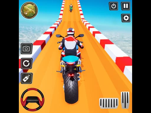 Moto Stunt Racing game screenshot - adventure - Free online game