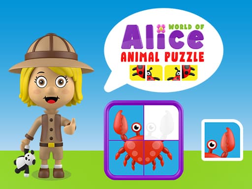 World of Alice   Animals Puzzle游戏截图 - puzzles - 免费在线游戏