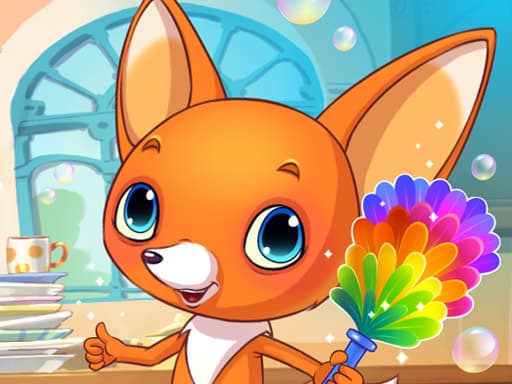 Clean Up Kids game screenshot - girls - Free online game