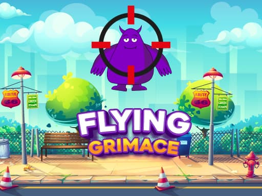 Captura de pantalla del juego Flying Grimace - shooting - Juego gratuito en línea