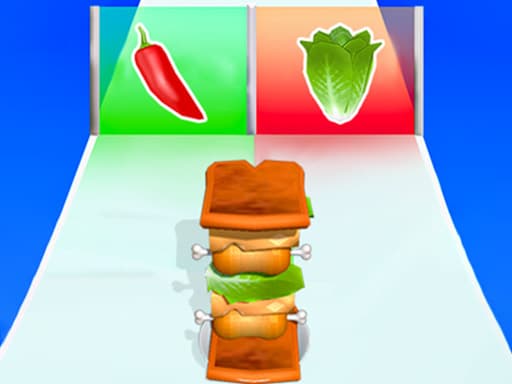 Captura de pantalla del juego Sandwich Runner Game - hypercasual - Juego gratuito en línea