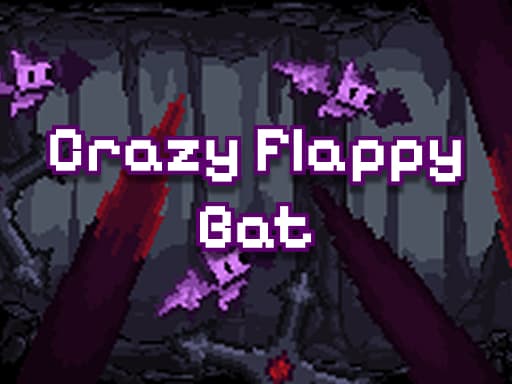 Captura de pantalla del juego Crazy Flappy Bat - arcade - Juego gratuito en línea