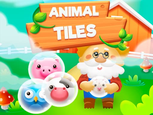 Animal Tiles game screenshot - bejeweled - Free online game