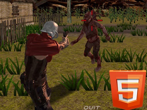 Captura de pantalla del juego Zombie Apocalypse Zombie Z HTML5 - shooting - Juego gratuito en línea