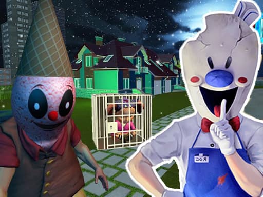 Captura de pantalla del juego Ice Scream Scary Neighbor Horror  - action - Juego gratuito en línea